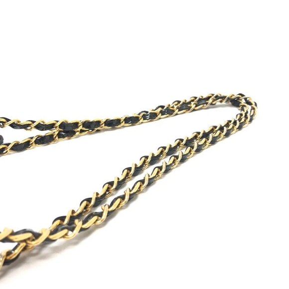CHANEL Matelasse CC Mark Chain bag Shoulder Bag enamel Black/GoldHardware - Picture 7 of 16